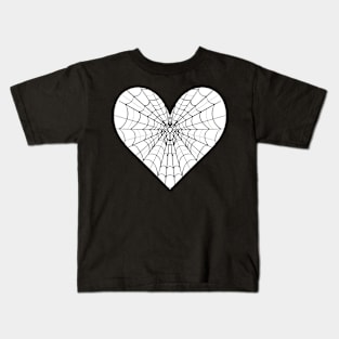 Spider Web Heart V8 Kids T-Shirt